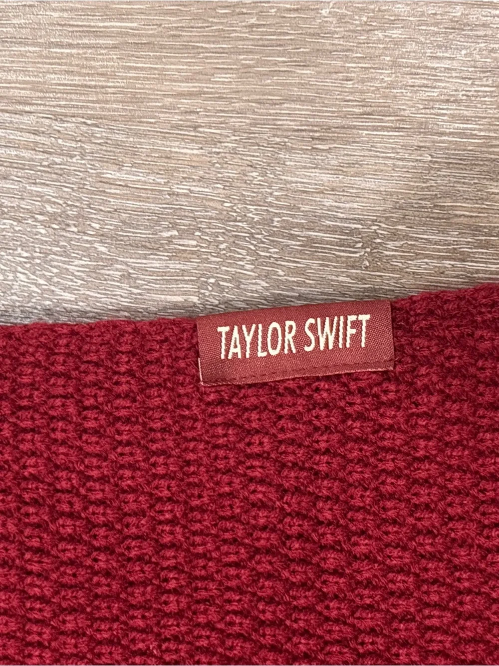 Taylor Swift All Too Well Red Scarf Knit Fringe Merch Eras Tour